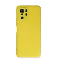 Xiaomi Poco X3 Gt Kılıf Nano İçi Kadife Silikon - Sarı