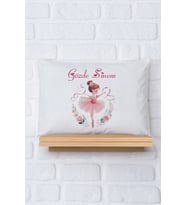 Pia Baby Premium %100 Pamuk İsme Özel Kız Bebek Yastık Kılıfı 35*45 cm 5061-12