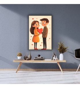 SEVGİLİLER GÜNÜ  14 ŞUBAT  AŞK Temalı Dekoratif Cam Tablo