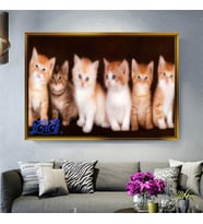 Altın Çerçeveli dekoratif tablo l639 (Gold)