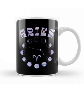 Zodiac Sign Aries Kupa Bardak Porselen