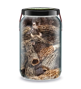 Kuzugöbeği Mantarı Kurusu Bi Kavanoz 660 cc. Cam Kavanozda Morel Mushrooms Kuzu Göbeği Mantarı Morchella