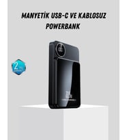 Manyetik Güç Bankası 15W Kablosuz 20W Pd Hızlı Şarj