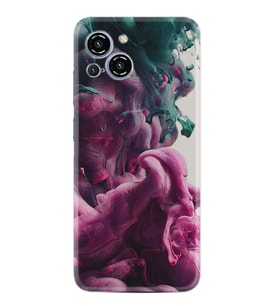 Reeder S23 Max Pro Kılıf Resimli Desenli Baskılı Silikon Pink Green Cloud 1306