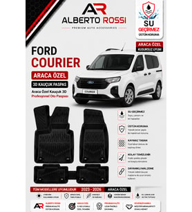 FORD COURİER 2024 - 2026 Araca Özel Kauçuk 3D Profesyonel Oto Paspası
