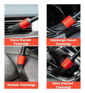 Detail Dash Brush Oto Detay Fırçası Seti 5 'Li Kaliteli Detaylı Farklı Boyutlarda Fırça Seti