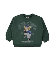 Civil Baby Teddy Bear Baskılı 6-18 Ay Sweatshirt - Yeşil