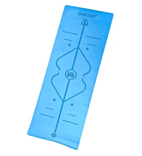 Avessa Rym-Blue Kauçuk Yoga Mat Mavi