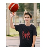 Örümcek Adam Logo Baskılı Unisex Çizgi Film Çocuk Tişört (1-12 Yaş)