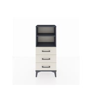 Arges Komodin 2 Raflı 3 Çekmeceli 44x30x106 Antrasit-Aytaşı