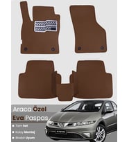 HONDA CİVİC-FK/FN HATCHBACK 5 KAPI (2006-2012) Uyumlu EVA Paspas Tam Set–Araca Özel