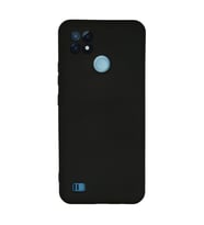 Realme C21 Kılıf Nano İçi Kadife Silikon - Siyah