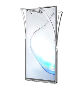 Samsung Galaxy Note 10 360 Derece Kılıf Şeffaf Silikon Ön Arka
