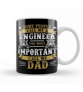 Mens Dad And Engineer Funny Fathers Gift Ideas 03 Kupa Bardak Porselen