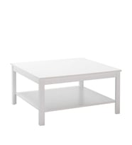 Adore Mobilya Rustik Kare Sehpa-Mat Beyaz 80x40x80 cm (GxYxD)