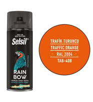 Selsil Rainbow Akrilik Sprey Boya TRAFİK TURUNCU 400 ml. - RAL2004