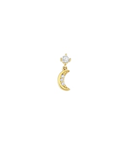 Altın Tektaş Hilal Helix Piercing