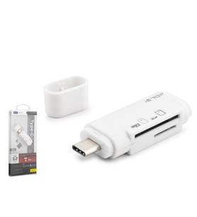 Type-c 3.2 Gen1 Kart Okuyucu Sd Microsd 5 Gbps Beyaz TC301
