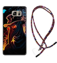 Samsung S7 Edge S20 Fe Plus Ultra S21 S22 Kılıf Boyun Asklı Rasta Silikon Karga 1616
