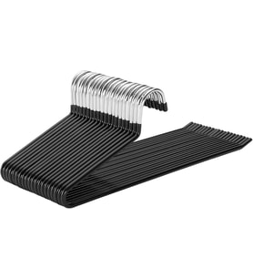 Songmics Pantolon Askıları, 20'Li Set, Açık Uçlu, Çok Fonksiyonlu, Kaymaz, Siyah Cri004-20, 38 X 0,5 (Standart)