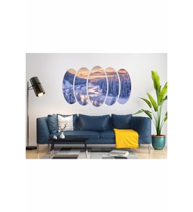 KAR KIŞ NEHİR AĞAÇLIK ORMAN MDF TABLO-0665