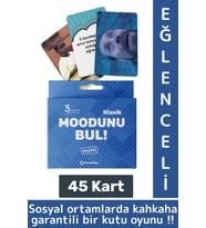 Eğlenceli Genç Yetişkin Arkadaş Yılbaşı Özel Gün Moodunu Bul Mini-Klasik Oyun Kartları 45 Kart