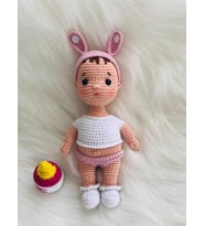 Fındık Bebek Uyku Arkadaşı Amigurumi Organik Oyuncak