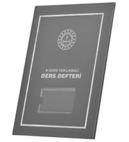 Gülpaş 8 Ders Yoklamalı Ders Defteri Gri Plastik Kapak 388