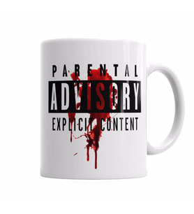 Parental Advisory Explicit Content Kupa Bardak Porselen