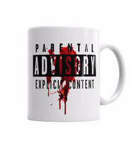 Parental Advisory Explicit Content Kupa Bardak Porselen