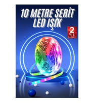 Mey İthalat® RGB Neon Şerit Led Lamba 10 Metre İç Mekan Tasarımına Uygun