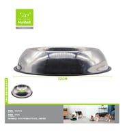 NUNBELL ÇELİK MAMA KABI OVAL 22 CM