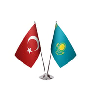 Kazakistan İkili Masa Bayrağı