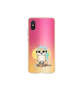 Xiaomi Mi 8 Pro ile Uyumlu Splash Mirket Tasarımlı Şeffaf Silikon Kılıf