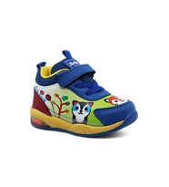Khayt ZıpZıp Ortopedik Hafif Yuva Kreş Ev Unisex Işıklı Çocuk Spor Ayakkabı (Sarı-Saks)