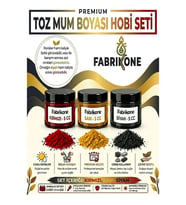 3'lü Set Premium Parafin Soya Wax Toz Mum Boyası Hobi Seti - 5 cc (Kırmızı, Sarı, Siyah) BKFAB3KSRS5G