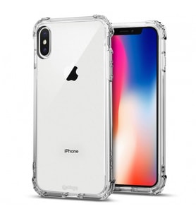 Blogy iPhone X / Xs ile Uyumlu Crystal Fit Kılıf Crystal Clear (Şeffaf)