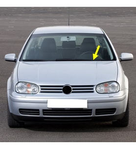 VW Golf 4 2003-2004 Ön Cam Sol Sürücü Taraf Silecek Kolu 1J1955409D (Siyah)