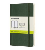Moleskine Yumuşak Kapak Defter Mersin Yeşili (Çizgisiz - 9x14) - 9155