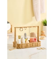 Rattan Görünümlü Çok Amaçlı Takı ve Kozmetik Organizer, Şık ve Pratik Düzenleme