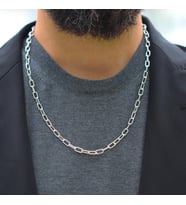 Trend Model 5mm 60cm Gümüş Zincir