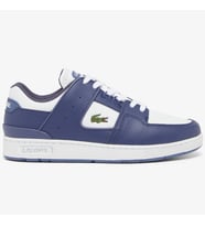Lacoste Sport Court Cage Leather Mens Blue White Sneaker Hakiki Deri Erkek Günlük Spor Ayakkabı Beyaz