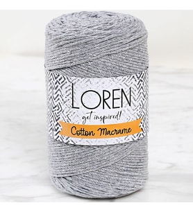 Loren Cotton Macrame Gri - R082 - 34357
