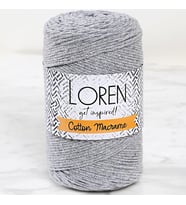 Loren Cotton Macrame Gri - R082 - 34357