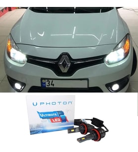 Renault Fluence Sis Uzun Far Ampulü H16 Ultimate 9500 Lumens Yeni Seri Beyaz