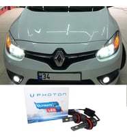 Renault Fluence Sis Uzun Far Ampulü H16 Ultimate 9500 Lumens Yeni Seri Beyaz