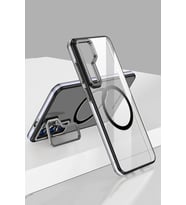 Mey İthalat® Samsung Galaxy S24 Crystal Magsafe Kapak - Siyah