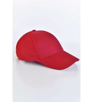 Unisex Gri Ayarlanabilir Şapka Kırmızı-Tek Ebat