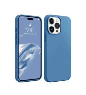 iPhone 15 Pro Max Kılıf First Silikon - Mavi