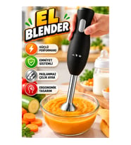 Paslanmaz Çelik Ayaklı Ergonomik El Blenderı – Emniyet Sistemli